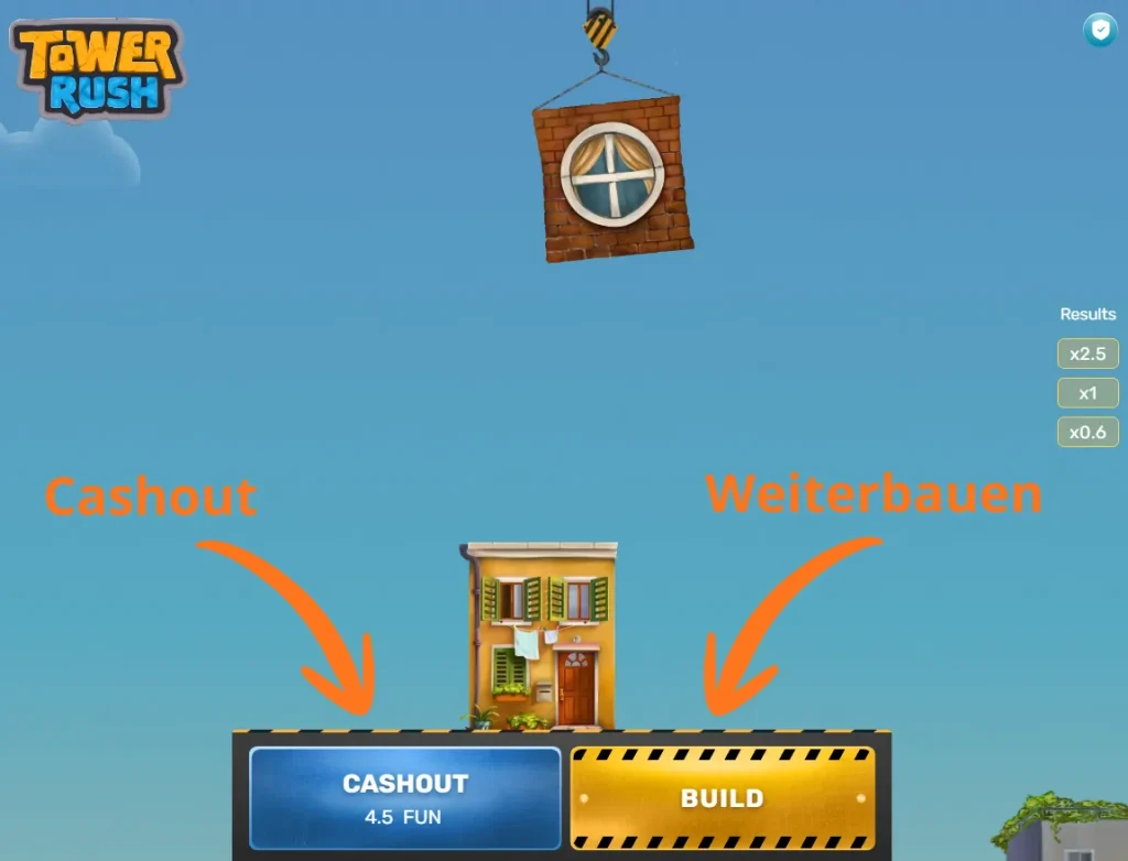 Tower Rush Cashout oder Weiterbauen