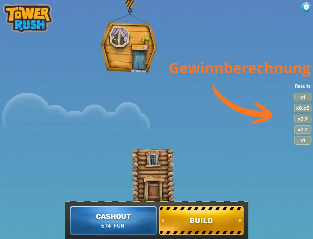 Tower Rush Gewinnberechnung